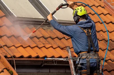 Démoussage et hydrofuge de toiture à Baudrières
